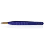 Straight diamond tweezers purple