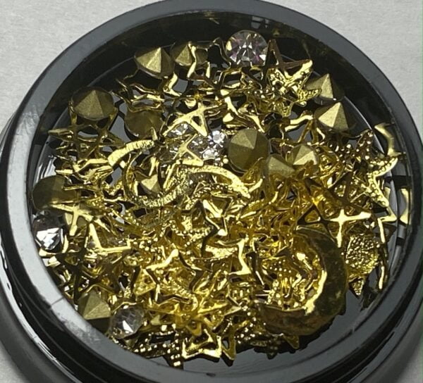 Nail art jewelry metal mix crystals # 3
