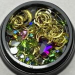 Nail art jewelry metal mix crystals # 1