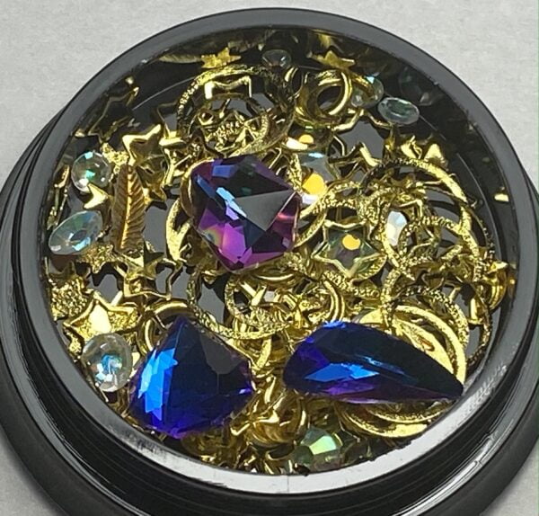 Nail art jewelry metal mix crystals # 4