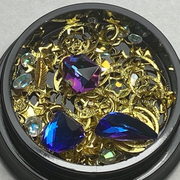 Nail art jewelry metal mix crystals # 4
