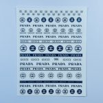 Nail Art Stickers Luxury Black & White #2