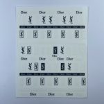 Nail Art Stickers Luxury Black & White #3
