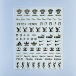 Nail Art Stickers Luxury Gold #1