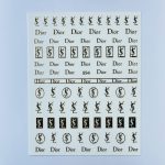 Nail Art Stickers Luxury Gold #2