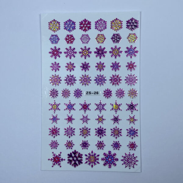 Nail Art Stickers Snow 1 - CIA Nails & Beauty Academy in London