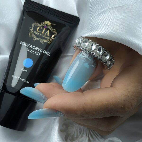 PolyAcryl Gel Blue scaled - CIA Nails & Beauty Academy in London