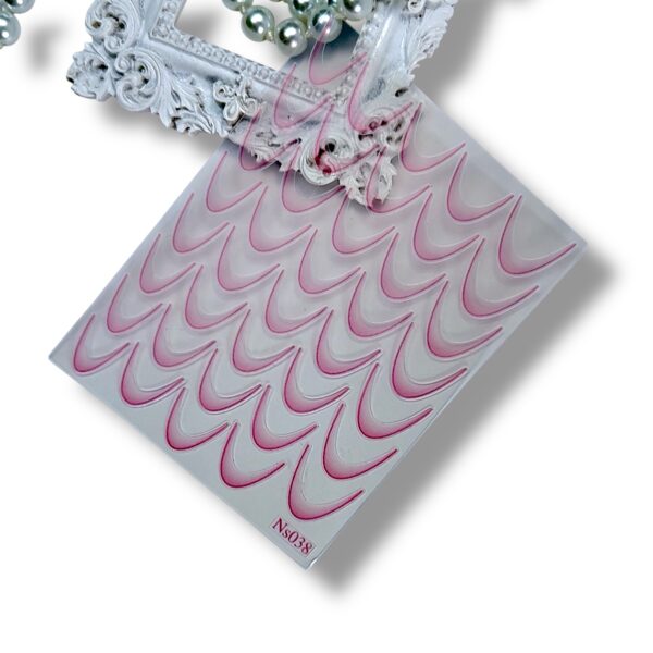 Ombre French Stickers Rose Pink - CIA Nails & Beauty Academy in London