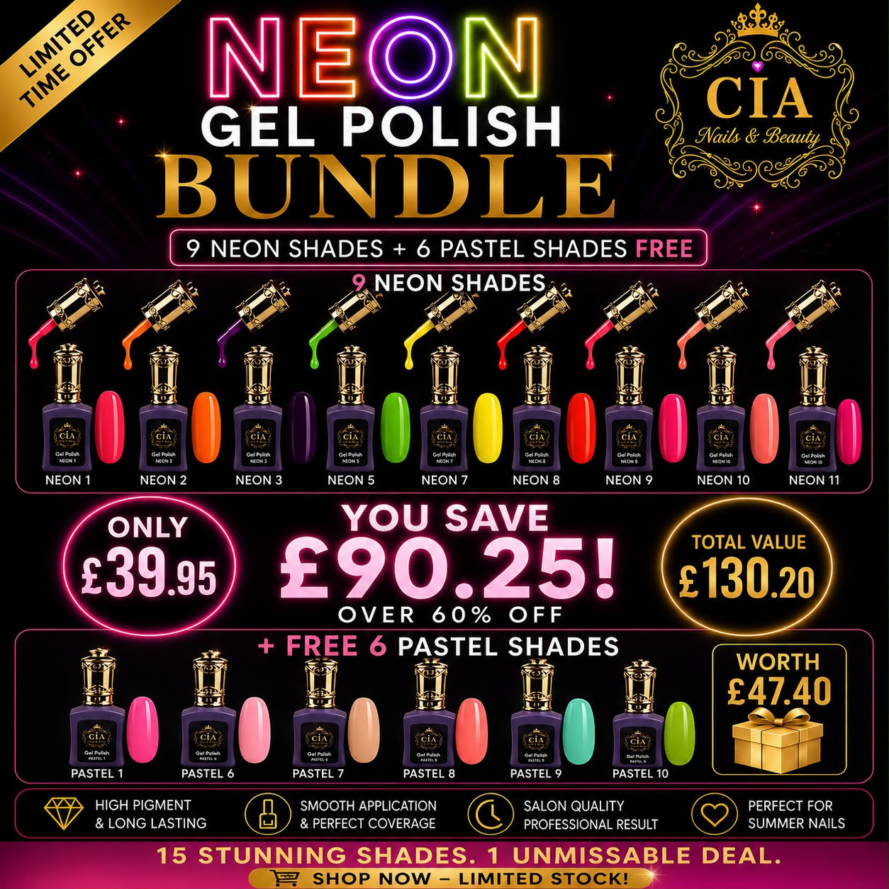 neon-gel Neon Gel Polish Bundle - Image 1