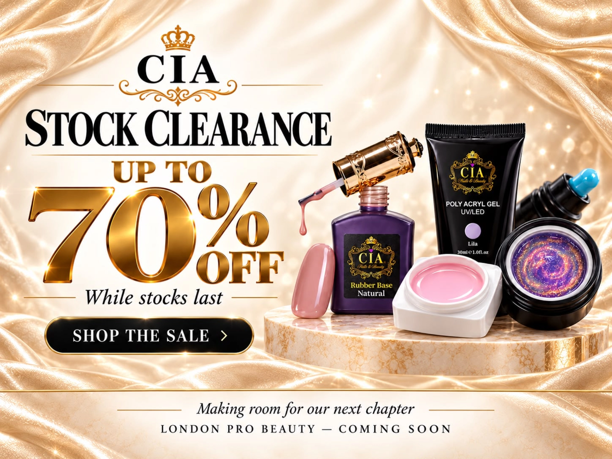 stock clearance - CIA Nails & Beauty Academy in London